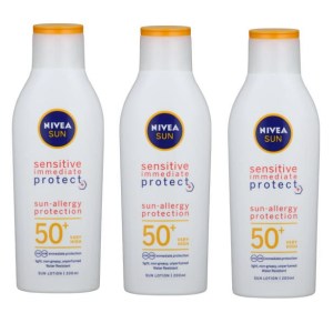 NIVEA Sun – Sun SPF50+ Sensitive Immediate Protect Lotion (3 x 200ml) NIVEA Sun – Sun SPF50+ Sensitive Immediate Protect Lotion (3 x 200ml)