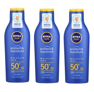 NIVEA Sun – Sun Screen / Sun SPF50 Protect & Moisture Lotion (3 x 200ml) NIVEA Sun – Sun Screen / Sun SPF50 Protect & Moisture Lotion (3 x 200ml)