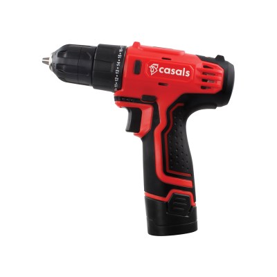 Casals – 12V Cordless Drill Li-Ion Including Extra Battery 10mm Casals – 12V Cordless Drill Li-Ion Including Extra Battery 10mm
