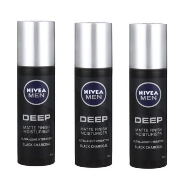 Nivea Men – Deep Face Moisturiser / Deep Matte (3 x 50ml) Nivea Men – Deep Face Moisturiser / Deep Matte (3 x 50ml)