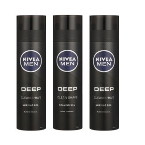 NIVEA Men – Shaving Gel Deep (3 x 200ml) NIVEA Men – Shaving Gel Deep (3 x 200ml)