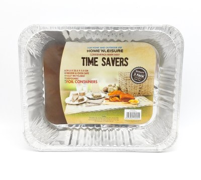 Disposable Foil Containers Large – 2 Pack Disposable Foil Containers Large – 2 Pack