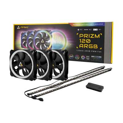 Antec PRIZM 3xARGB LED Fans|2xLED Strip|1xController Antec PRIZM 3xARGB LED Fans|2xLED Strip|1xController