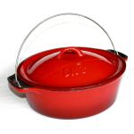 LK Bake Pot #12 5L Enamel Red LK Bake Pot #12 5L Enamel Red