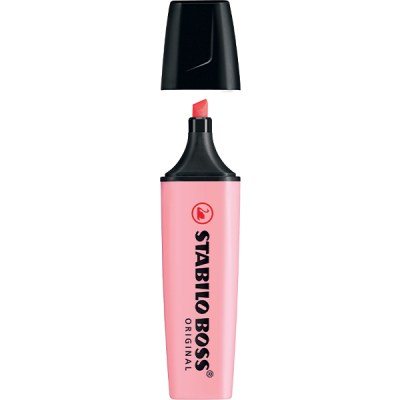 STABILO Boss Highlighter Pastel Pink Box 10 STABILO Boss Highlighter Pastel Pink Box 10