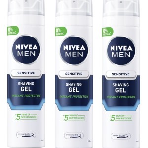 Nivea Men – Sensitive Shaving Gel – Instant Protection (3 x 200ml) Nivea Men – Sensitive Shaving Gel – Instant Protection (3 x 200ml)