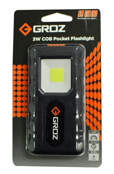Groz Flashlight Led 1.5W Cob 150 Lumens Groz Flashlight Led 1.5W Cob 150 Lumens