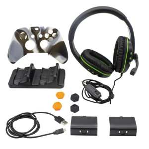 Sparkfox Xbox One Bundle Headset, Controller Covers, Charge Dock & Battery Sparkfox Xbox One Bundle Headset, Controller Covers, Charge Dock & Battery