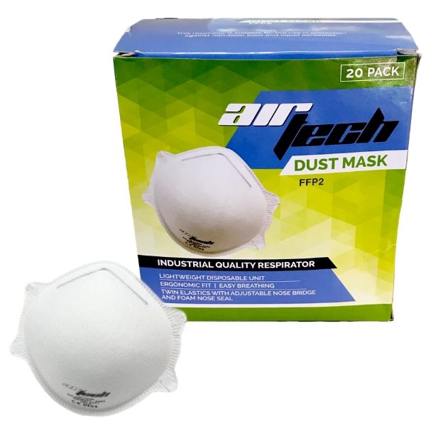 Air Tech – Safety/Dust Face Mask – FFP2 – Pack of 20 Air Tech – Safety/Dust Face Mask – FFP2 – Pack of 20