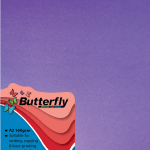 Butterfly A2 Bright Board – Pack Of 5 Purple Butterfly A2 Bright Board – Pack Of 5 Purple