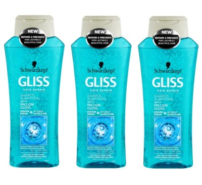 Schwarzkopf Gliss – Million Gloss Shampoo – (3 x 400ml) Schwarzkopf Gliss – Million Gloss Shampoo – (3 x 400ml)
