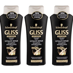Schwarzkopf Gliss – Ultimate Repair Shampoo with Liquid Keratin – (3 x 400ml) Schwarzkopf Gliss – Ultimate Repair Shampoo with Liquid Keratin – (3 x 400ml)