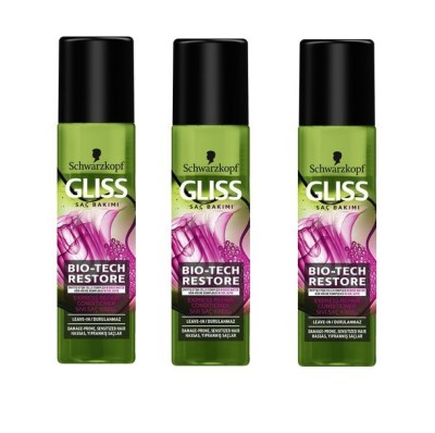 Schwarzkopf Gliss – Biotech Express Repair Conditioner – (3 x 200ml) Schwarzkopf Gliss – Biotech Express Repair Conditioner – (3 x 200ml)