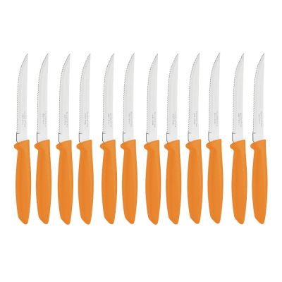 Tramontina Serrated Steak Knife – Plenus Range – 12 x 5″ (13cm) – Orange Tramontina Serrated Steak Knife – Plenus Range – 12 x 5″ (13cm) – Orange