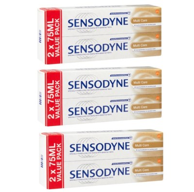 Sensodyne – Twin Pack Multi Care Toothpaste Value pack (6 x 75ml) Sensodyne – Twin Pack Multi Care Toothpaste Value pack (6 x 75ml)