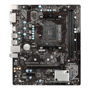 MSI A320M PRO-A MAX AMD AM4 Micro-ATX Gaming Motherboard – Black MSI A320M PRO-A MAX AMD AM4 Micro-ATX Gaming Motherboard – Black