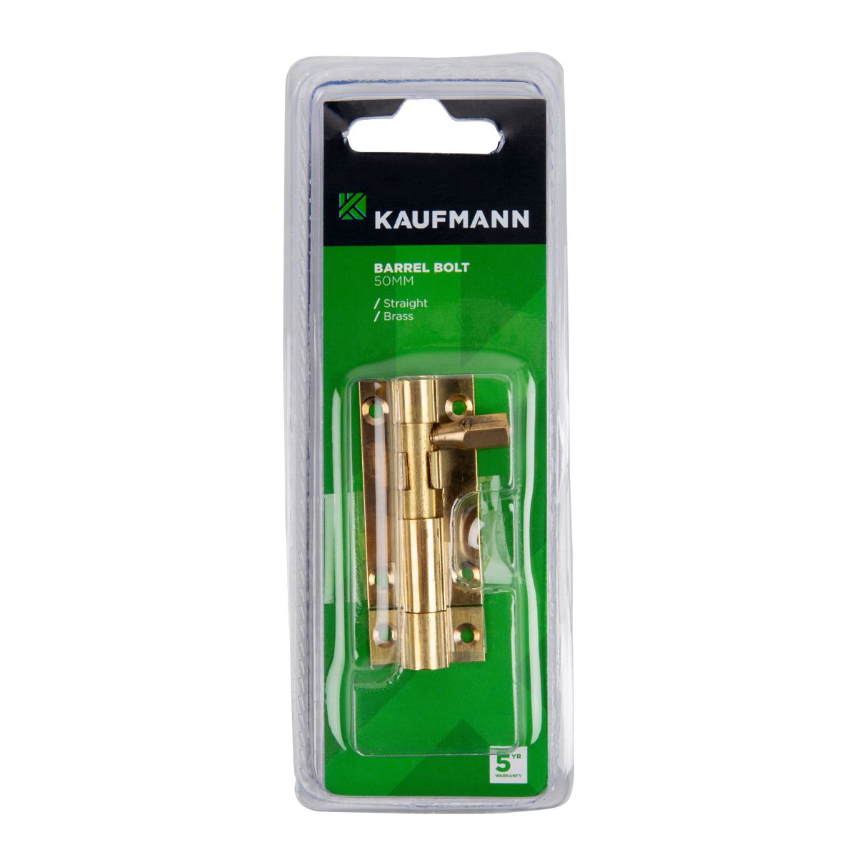 Kaufmann Barrel Bolt 50mm Solid Brass Straight Kaufmann Barrel Bolt 50mm Solid Brass Straight