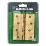 Kaufmann Butt Hinge 100mm Brass Nylon Washer (Pair) Kaufmann Butt Hinge 100mm Brass Nylon Washer (Pair)
