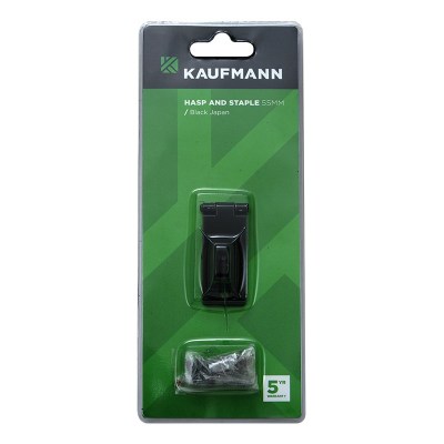 Kaufmann Hasp And Staple Japan 55mm Black Kaufmann Hasp And Staple Japan 55mm Black