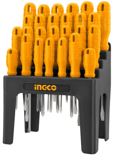 INGCO – Screwdriver Set (26 Piece) with Plastic Frame INGCO – Screwdriver Set (26 Piece) with Plastic Frame