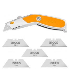 INGCO – Utility Knife Including 5 x Blades INGCO – Utility Knife Including 5 x Blades