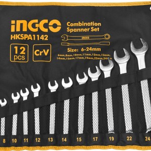 INGCO – Combination Spanner Set – 12 Pieces (6 – 24mm) INGCO – Combination Spanner Set – 12 Pieces (6 – 24mm)