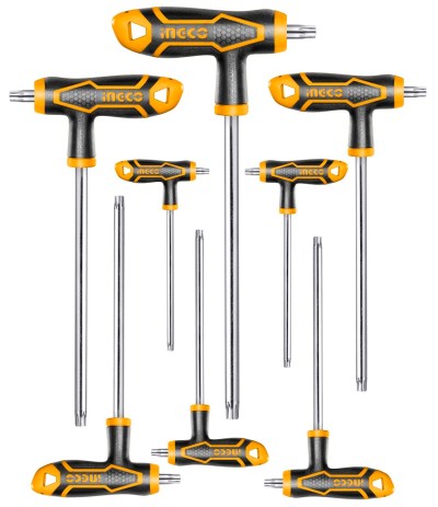 INGCO – T-handle Torx Wrench Set (8 Pieces) INGCO – T-handle Torx Wrench Set (8 Pieces)