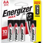 Energizer E91BP3+1 1.5V MAX Alkaline AA Card 3+1 Free Energizer E91BP3+1 1.5V MAX Alkaline AA Card 3+1 Free