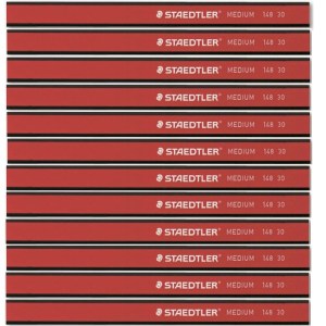Steadtler Carpenters Pencil Medium Box of 12 Steadtler Carpenters Pencil Medium Box of 12
