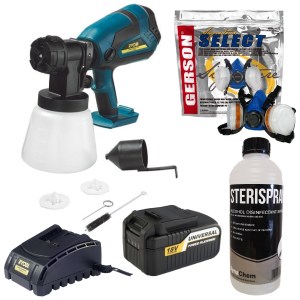 18V Ryobi Cordless Sanitising Spray Gun Combo 18V Ryobi Cordless Sanitising Spray Gun Combo