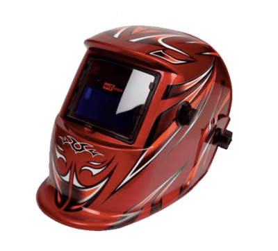 Matweld Helmet Auto Dark with GrIndustrial Red Matweld Helmet Auto Dark with GrIndustrial Red