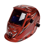 Matweld Helmet Auto Dark with GrIndustrial Red Matweld Helmet Auto Dark with GrIndustrial Red