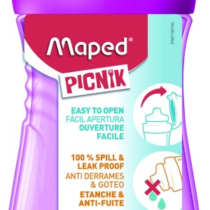 Maped Picnik Origins 430ml Water Bottle – Pink Maped Picnik Origins 430ml Water Bottle – Pink