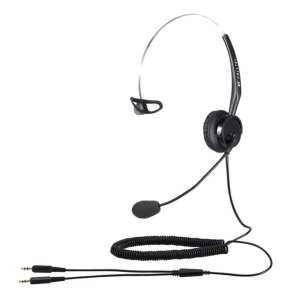 Calltel T400 Mono-Ear Noise-Cancelling Headset – Dual 3.5mm Jacks Calltel T400 Mono-Ear Noise-Cancelling Headset – Dual 3.5mm Jacks