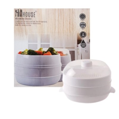 Hillhouse – Microwave Steamer – 2 Tier (21cm) Hillhouse – Microwave Steamer – 2 Tier (21cm)