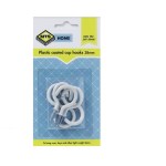 MTS Home Cup Hooks 38mm P/Coated 6 Pieces MTS Home Cup Hooks 38mm P/Coated 6 Pieces