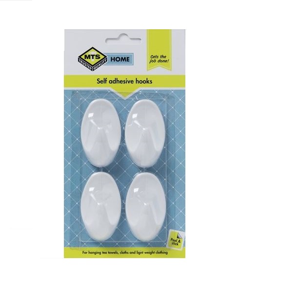 MTS Home Small Oval Hooks 4 Pieces MTS Home Small Oval Hooks 4 Pieces