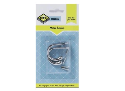 MTS Home Metal Hooks 2 Pieces MTS Home Metal Hooks 2 Pieces