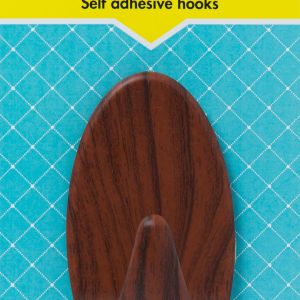 MTS Home Giant Oval Hook Wood Grain 1 Piece MTS Home Giant Oval Hook Wood Grain 1 Piece