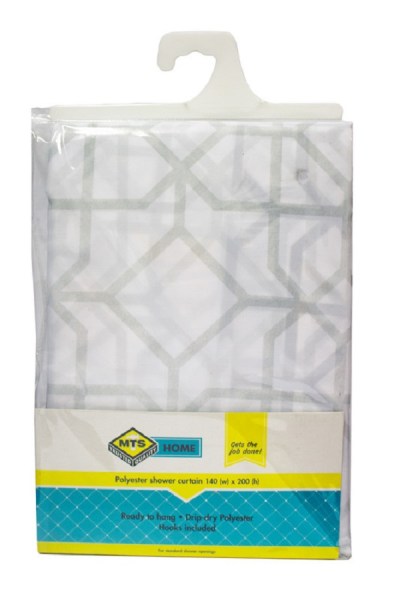 MTS Executive Shower Curtain Prismatic Grey MTS Executive Shower Curtain Prismatic Grey