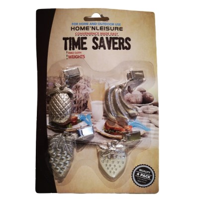 Table Cloth Weights/ Clamps – 4 Piece (Fruits) Table Cloth Weights/ Clamps – 4 Piece (Fruits)