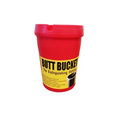 Butt Bucket – Ashtray / Cigarette Buds Ash Tray – Red (Medium) Butt Bucket – Ashtray / Cigarette Buds Ash Tray – Red (Medium)