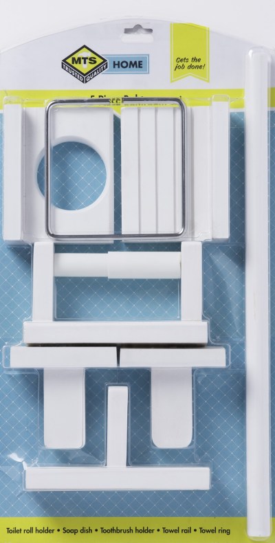 MTS Home Bathroom Set 5 Pieces – White MTS Home Bathroom Set 5 Pieces – White