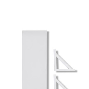 MTS Home Bracket & Shelf 450mm x 200mm White MTS Home Bracket & Shelf 450mm x 200mm White