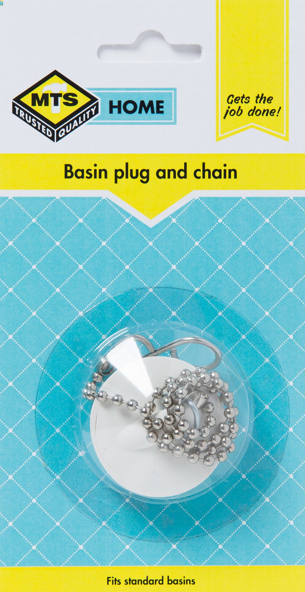 MTS Home Basin Plug With Chain White MTS Home Basin Plug With Chain White