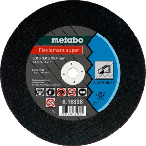 Metabo – Flexiamant Steel Cutting Disc – 350mm – TF 41 (616338000) Metabo – Flexiamant Steel Cutting Disc – 350mm – TF 41 (616338000)