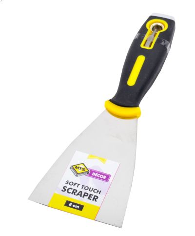 MTS Scraper Stainless Steal Soft Touch 8cm MTS Scraper Stainless Steal Soft Touch 8cm