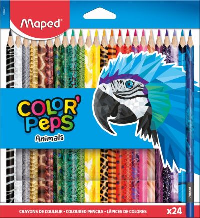 Maped Animal Triangular Colour Pencils 24’s Maped Animal Triangular Colour Pencils 24’s