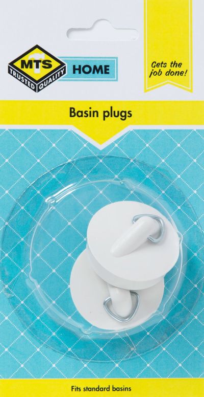 MTS Home Basin Plug White 2 Piece MTS Home Basin Plug White 2 Piece