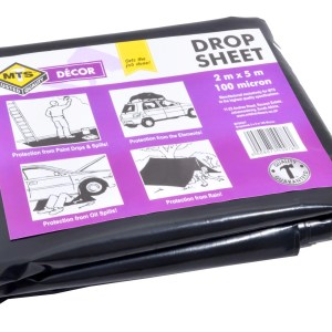 MTS Dropsheet Black 2X5m 100 Micron MTS Dropsheet Black 2X5m 100 Micron